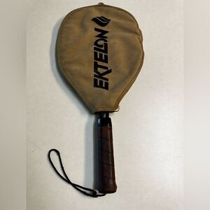 Vintage Ekelton racquet ball racket with cover
